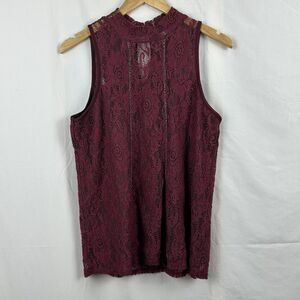 Ivy Rose Y2K Lace Top Large Lined Keyhole Boho Whimsigoth Fairy Grunge Goth